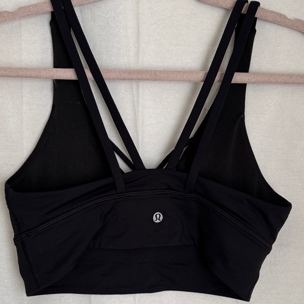 lululemon athletica Double Strap Black Sports Bra